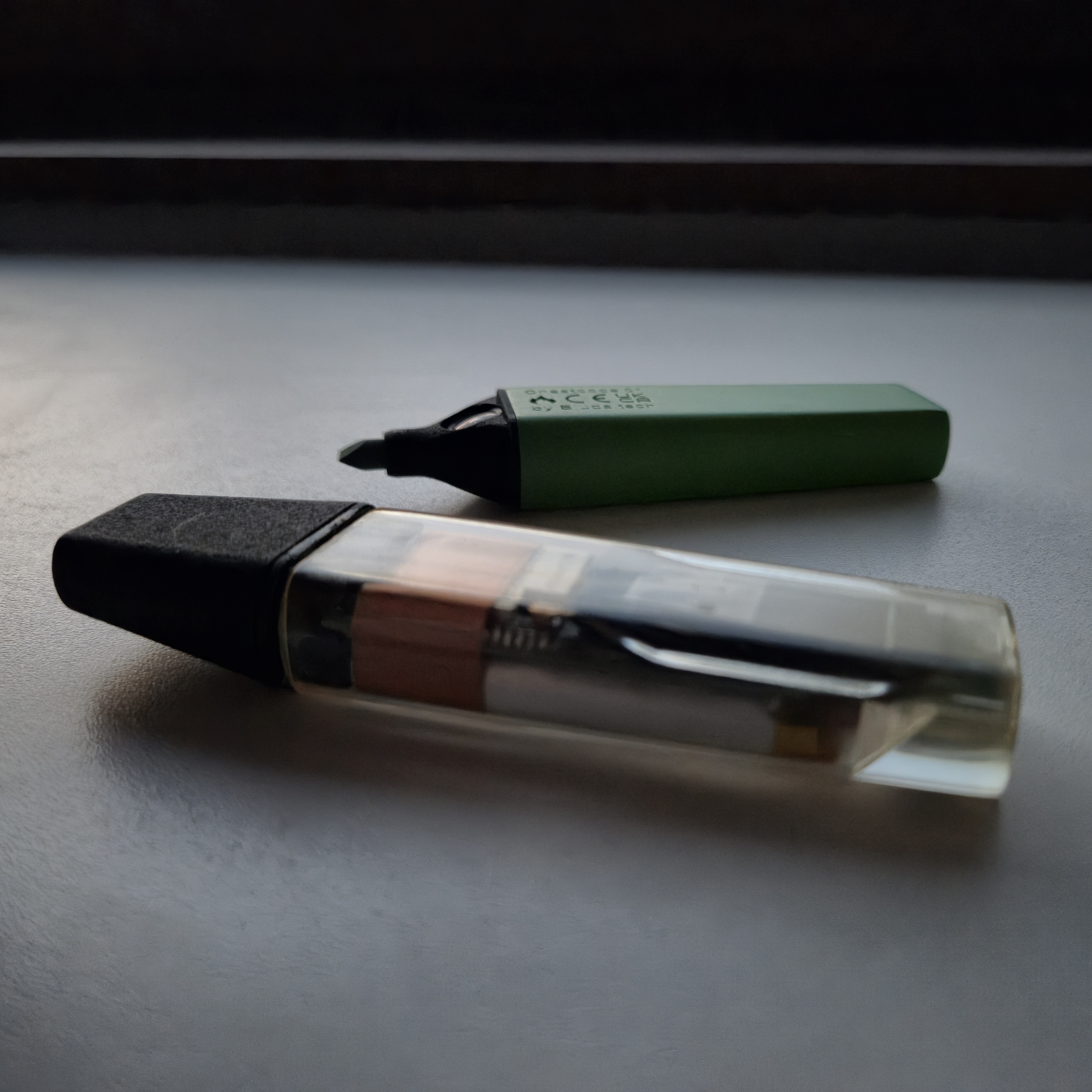 Mark final prototyping production run - bad text emboss